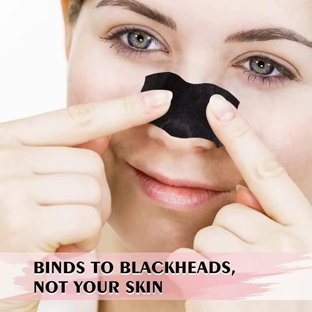 AUSLKA Blackhead Pore Strips,(120 Counts) Blackhead Remover - Deep Cleansing Charcoal Strips - Black Head Nose Strips - Black Head Remover